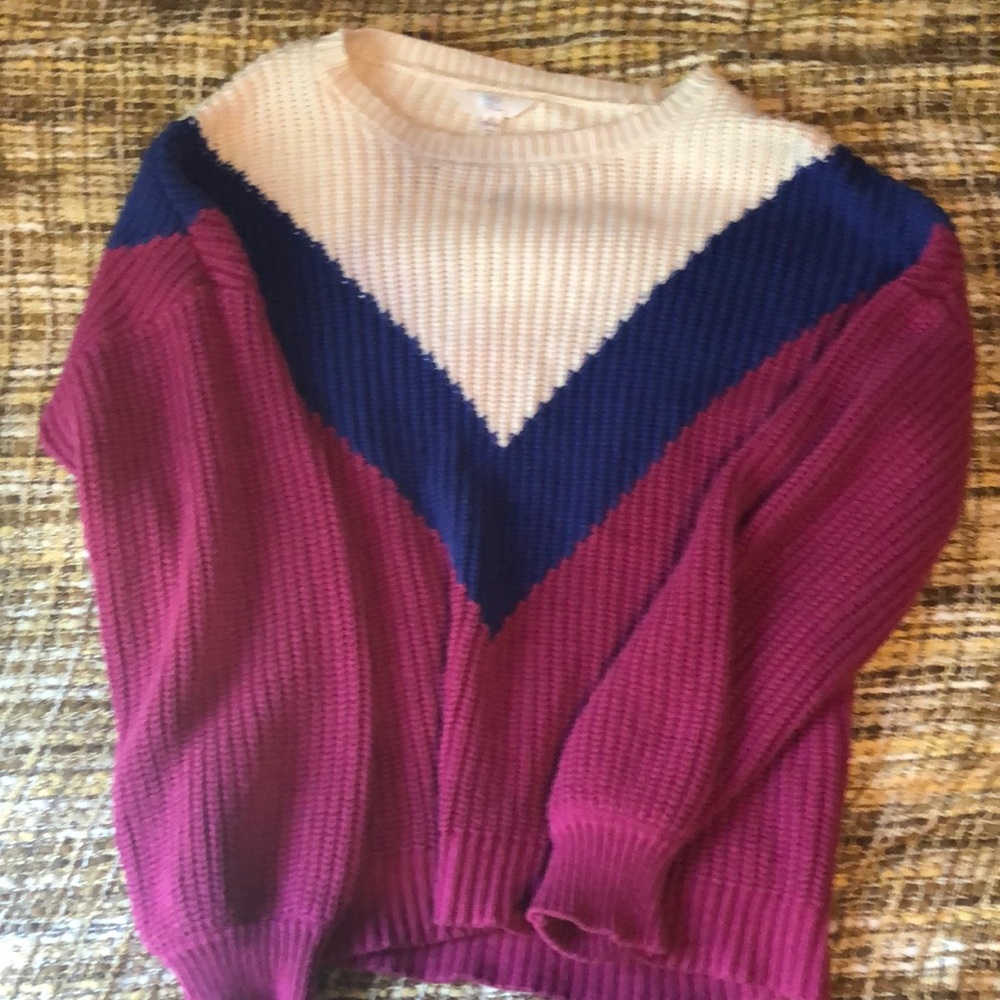 Chevron patterned sweater